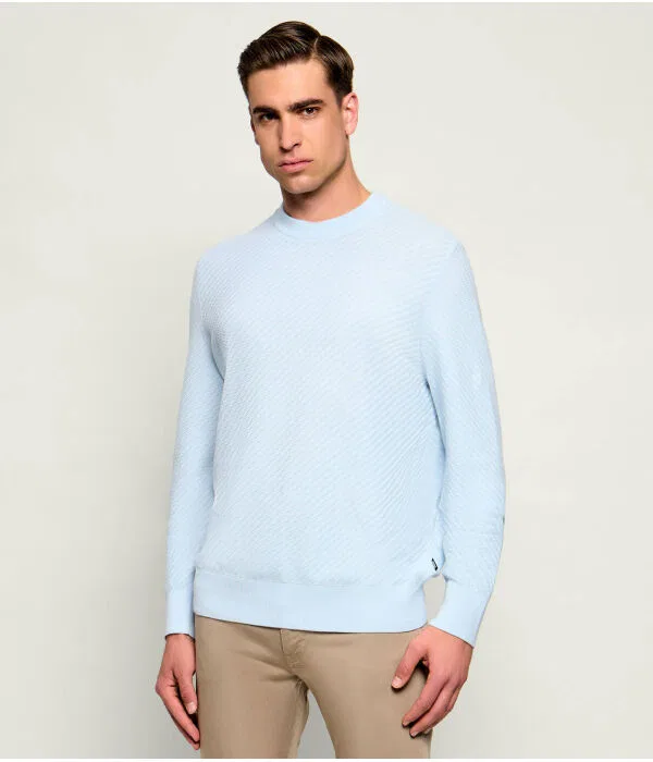 Мужской джемпер хлопковый H-Lofranco BOSS, Azzurro