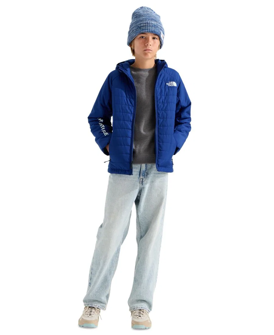 Куртка детская с длинным рукавом, на молнии, с капюшоном, Never Stop The North Face, Bold Blue — фото 2