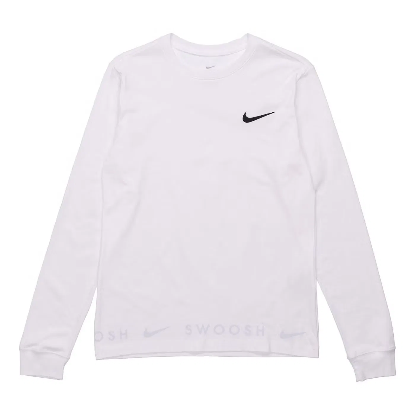 Лонгслив с принтом Swoosh Nike, белый