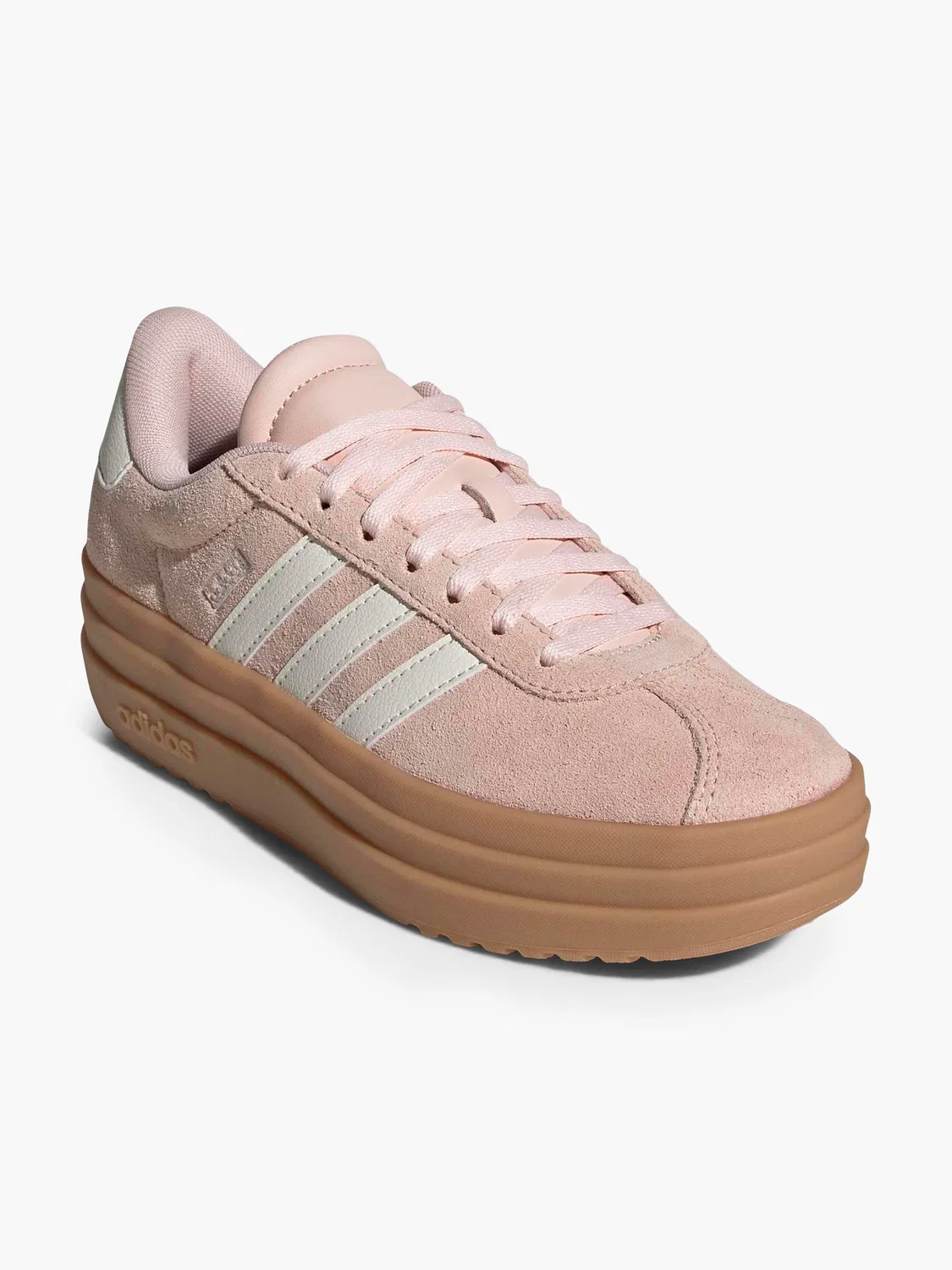 Детские кроссовки VL Court Bold J Adidas, цвет Rose Gold — фото 2
