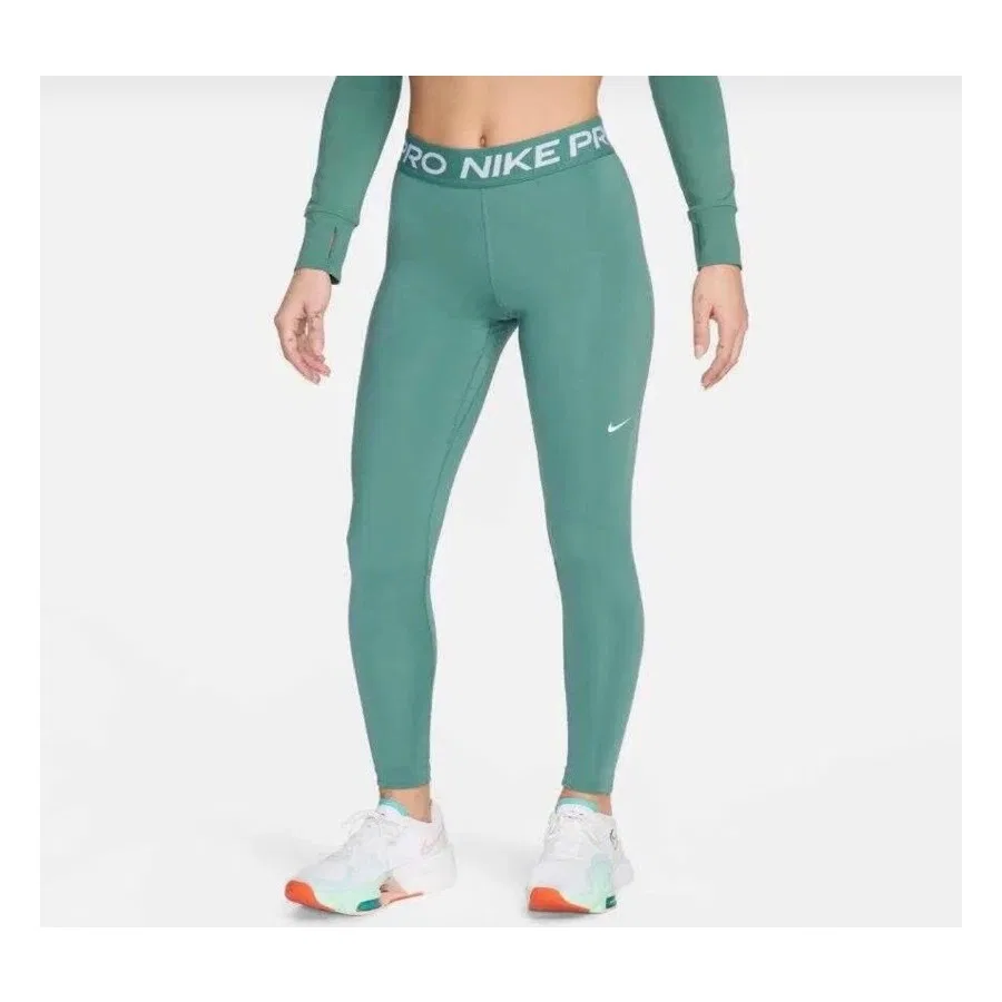 Спортивные леггинсы с высокой талией и сетчатыми вставками Pro 365 Tight Nike, Зеленый