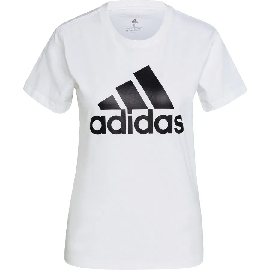 Футболка с коротким рукавом Essentials Logo Tee adidas, Черно-белый — фото 3