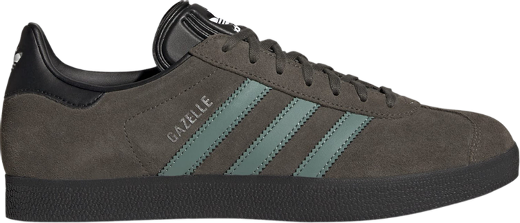 Кроссовки Adidas Gazelle 'Olive Green Black', зеленый - фото