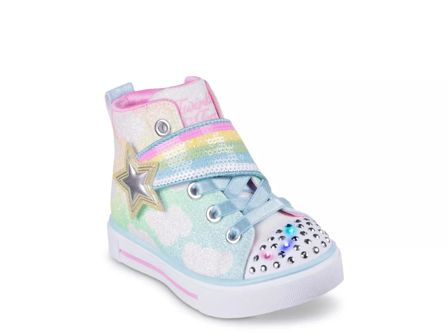 Кроссовки со светодиодами Twinkle Toes Twinkle Sparks Shooting Star Skechers, разноцветные — фото 2