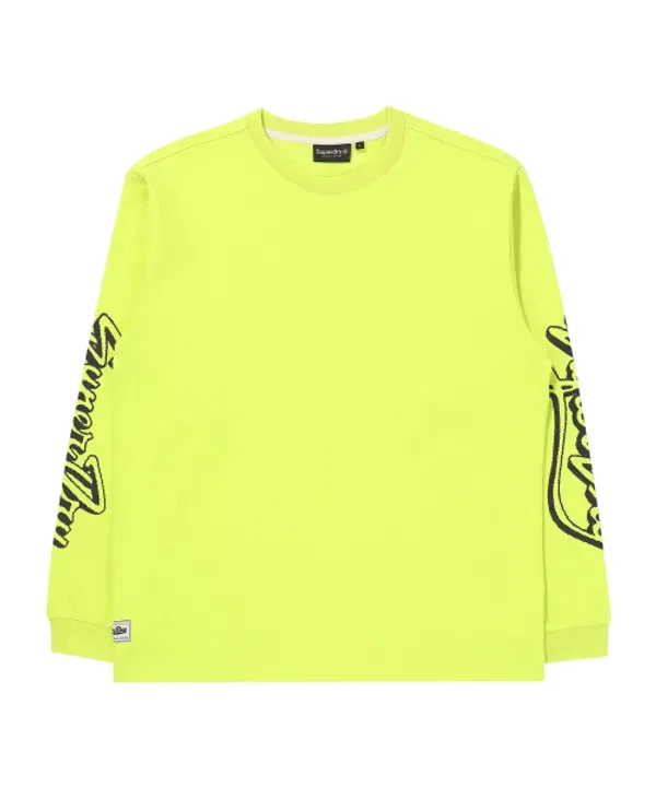 Футболка с длинным рукавом Skating Club Superdry, лайм