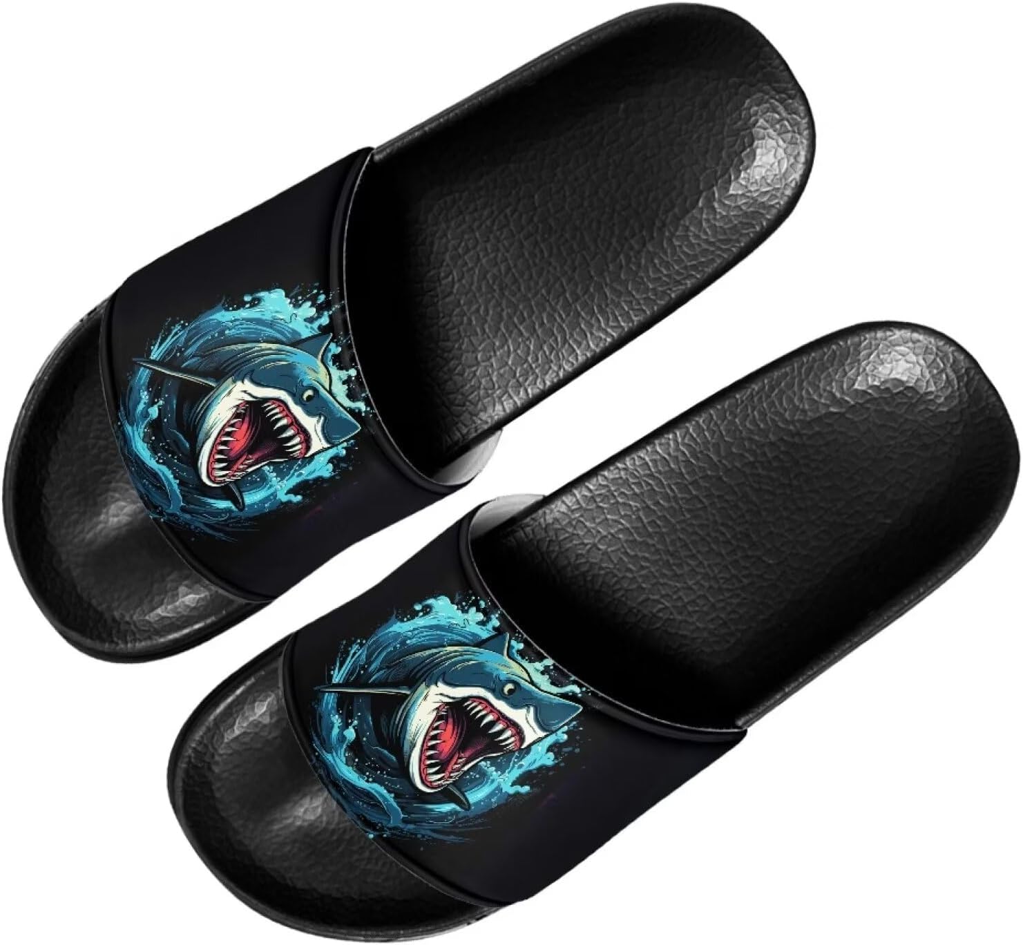 

Женские сандалии Forchrinse Sunflower Bee, повседневные слайд-сандалии, легкие тапочки для душа, дома и на пляже, Shark