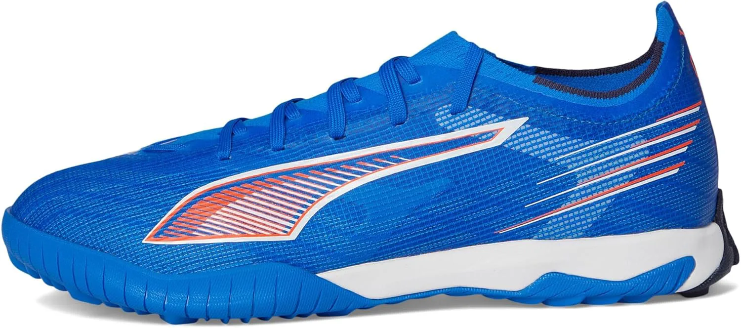 Футбольные бутсы-кроссовки PUMA Ultra Match Turf для мужчин, синий/белый/красный — фото 4