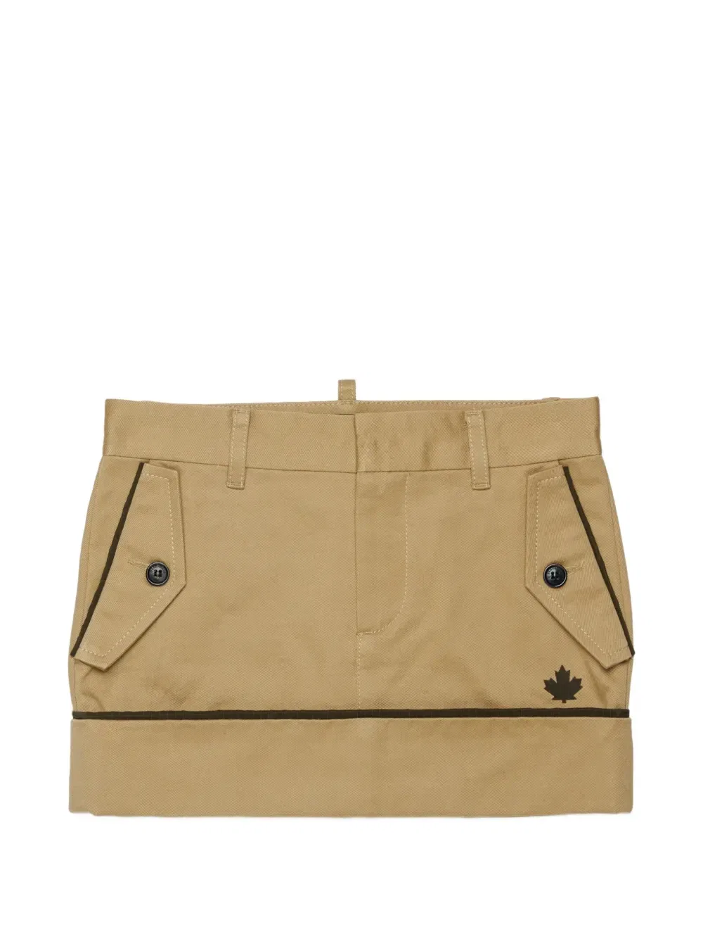 Юбка с карманом и логотипом Dsquared2 Kids, бежевый