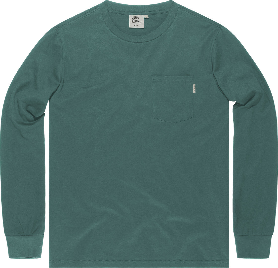 

Рубашка Vintage Industries Grant Pocket с длинным рукавом, зелено-синяя