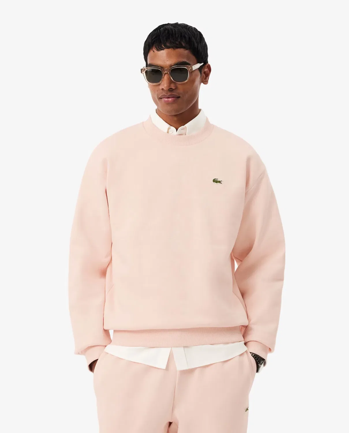 Мужское худи из футера Lacoste, Rosa
