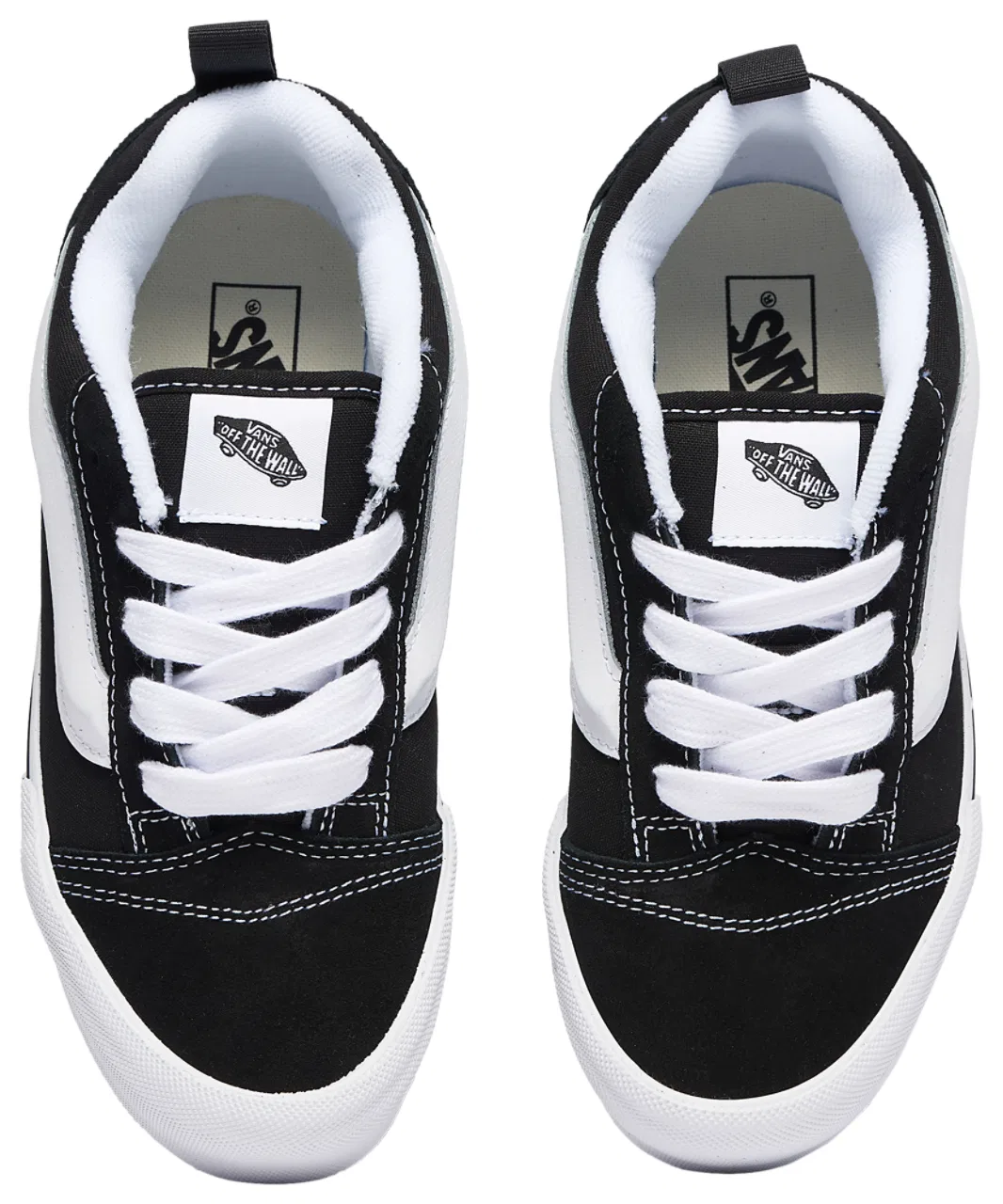 Кроссовки для мальчиков Knu Skool Vans, черный/белый — фото 4