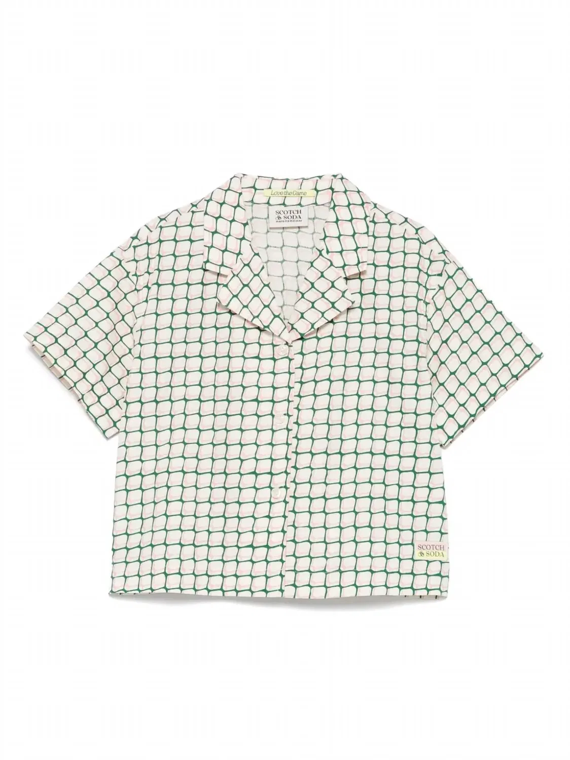 Детская рубашка с коротким рукавом и принтом Doubles Net SCOTCH & SODA, Doubles Net