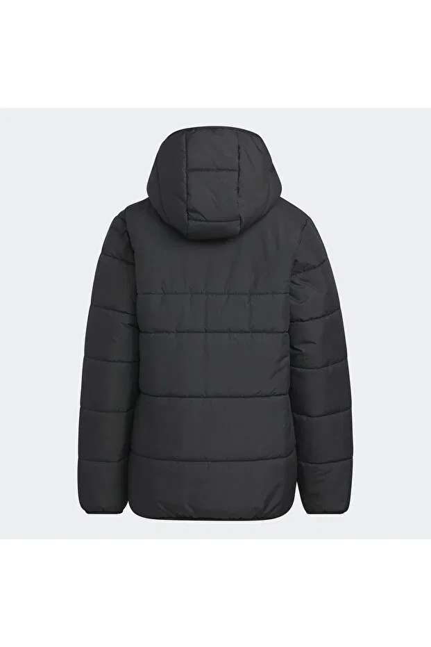 Детское пальто для девочек с принтом Colorblocked kids black coat (il6073) Adidas, Black — фото 2