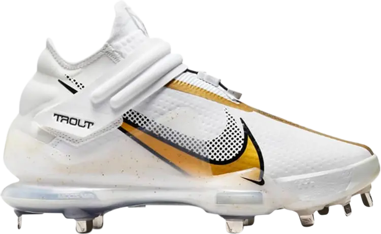 

Бутсы Nike Force Zoom Trout 7 Pro Mid 'White Metallic Gold', белый