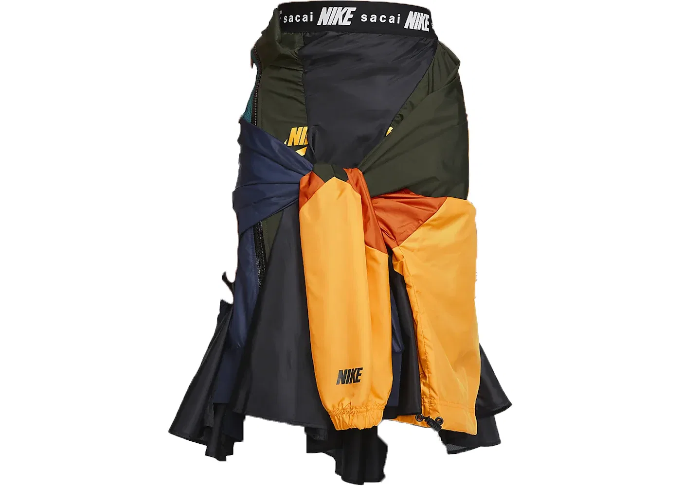 Женская юбка Nike x Sacai, Black/University Gold