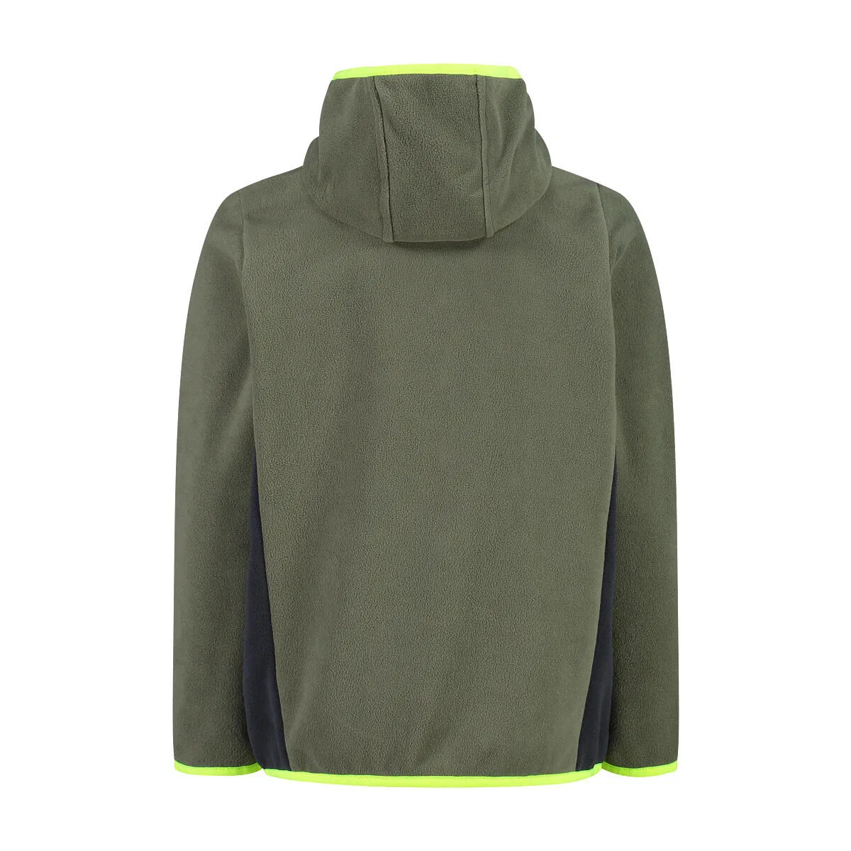 Детская флисовая куртка с капюшоном Kid Fix Hood Jacket Cmp, Цвет Olivgrun / Silbergrun — фото 4