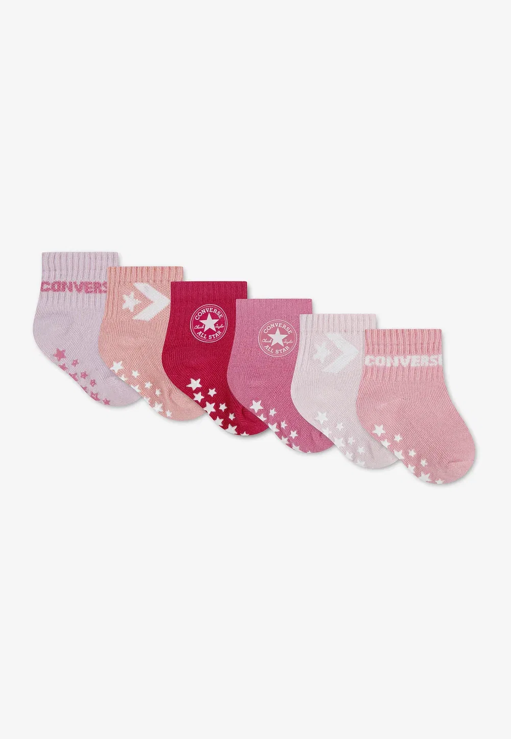 Носки Core Grip унисекс, комплект из 6 пар Converse, New Found Bloom