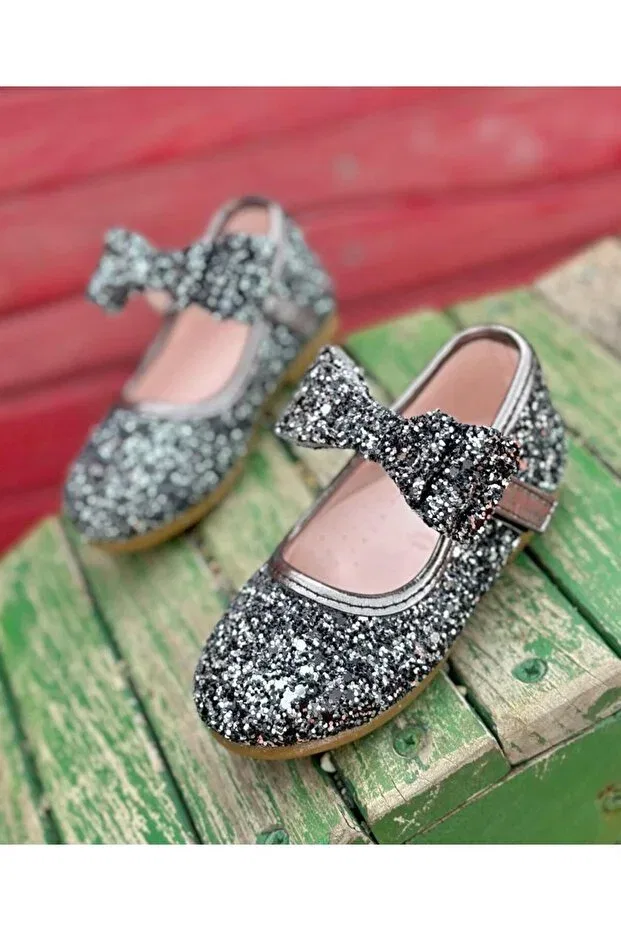 Детские балетки для девочек ортопедические Surpie Shoes, Platinum