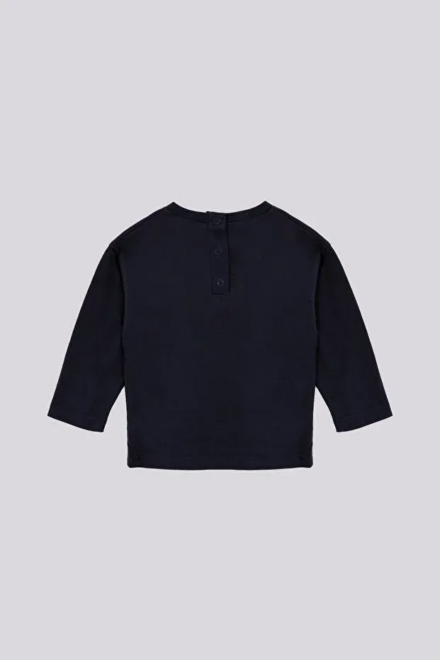 Детское для мальчиков футболка с длинным рукавом Gb Baby, Anthracite — фото 2