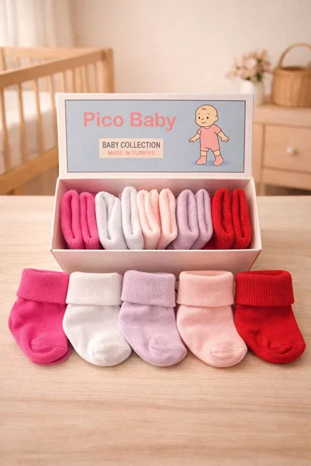 Детские носки органические хлопковые 5 шт Pico Baby, Multicolor