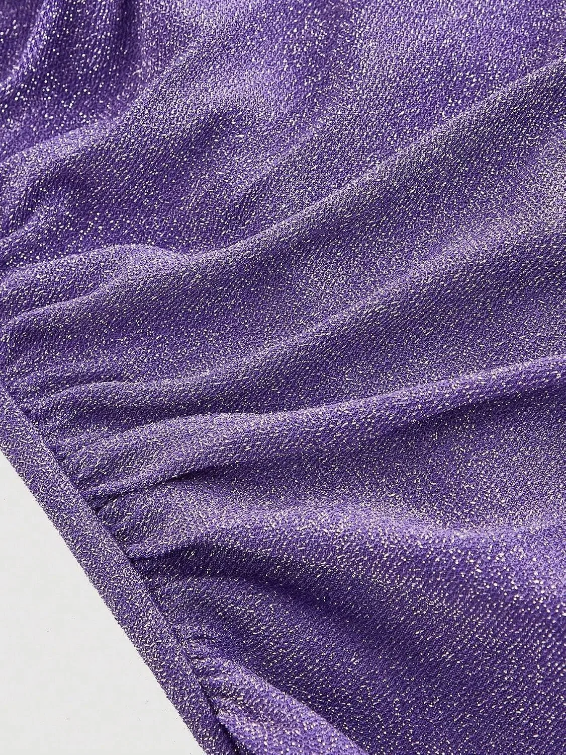 Женское миди-платье на тонких бретелях с разрезом, Purple — фото 2