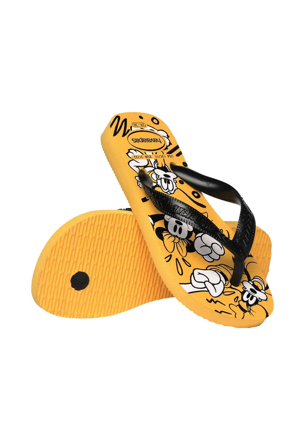 Детские унисекс тапочки для бассейна Disney Havaianas, Yellow — фото 4