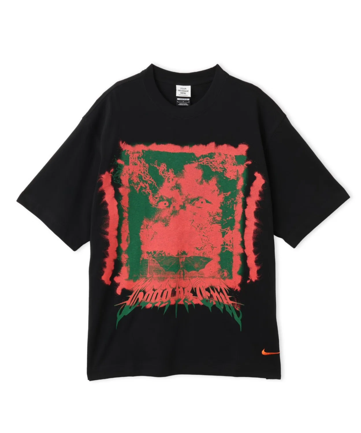 Мужская футболка с принтом Good vs Evil NIKE, Black
