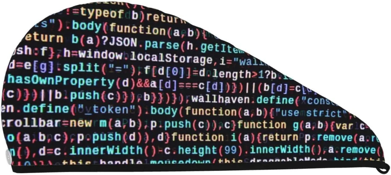 Шапочка для душа Coral Velvet с принтом Programming Code, OPSREY