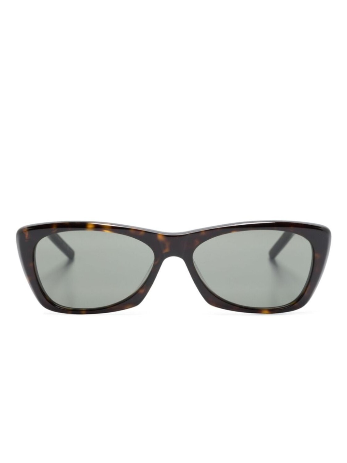 

Saint Laurent Eyewear солнцезащитные очки в квадратной оправе с логотипом, коричневый