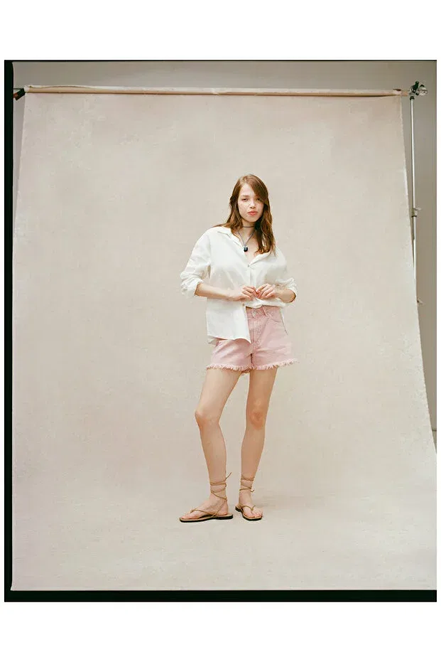 Детские шорты для девочек бермуды Mango, Pink — фото 4