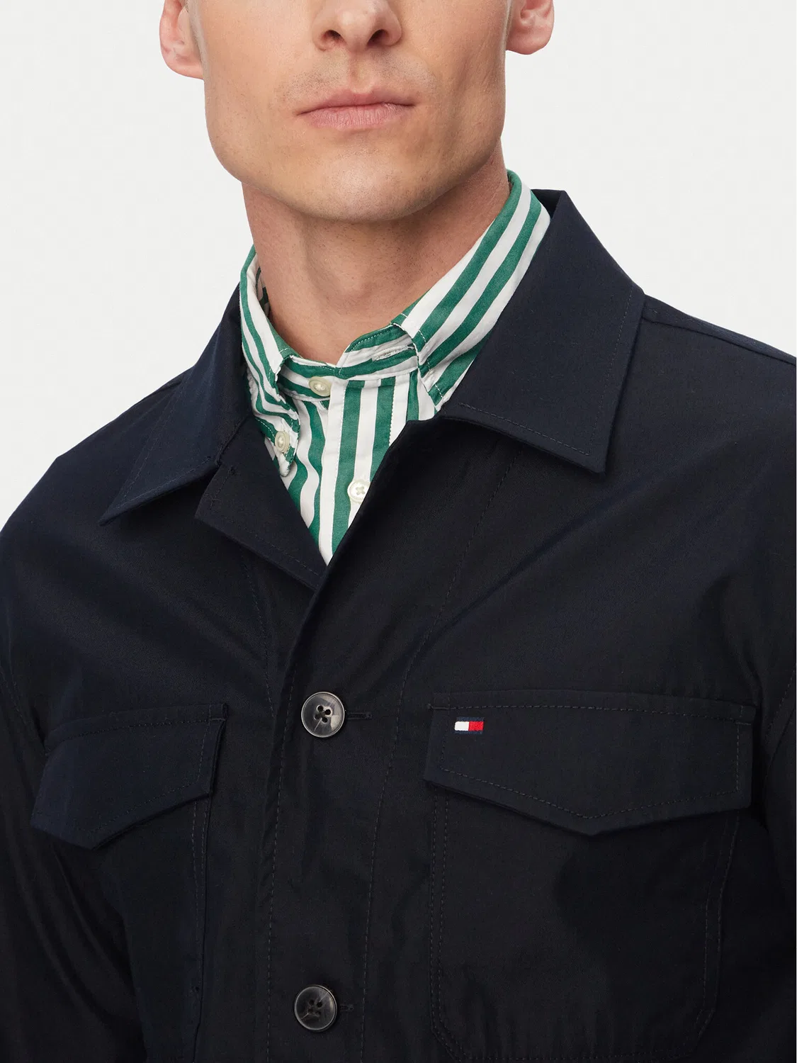 Мужская демисезонная куртка стандартного кроя Tommy Hilfiger, темно-синий — фото 4