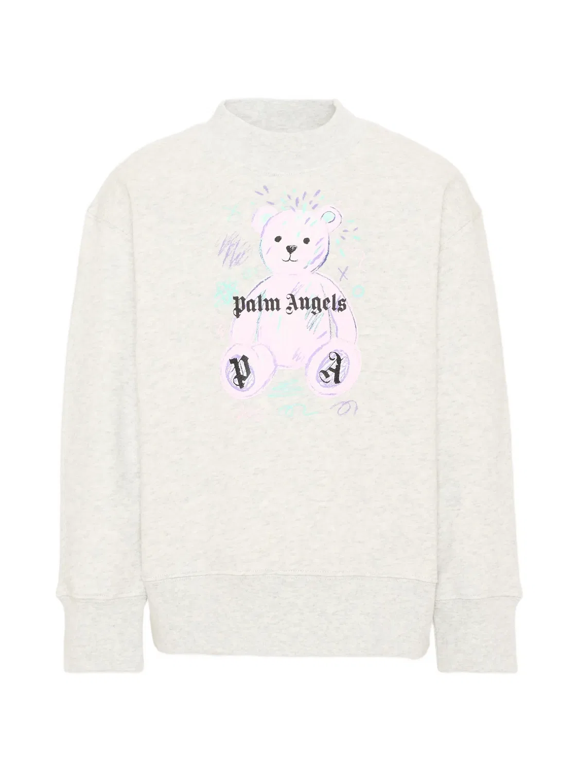 Palm Angels Свитер Teddy Bear серый хлопковый