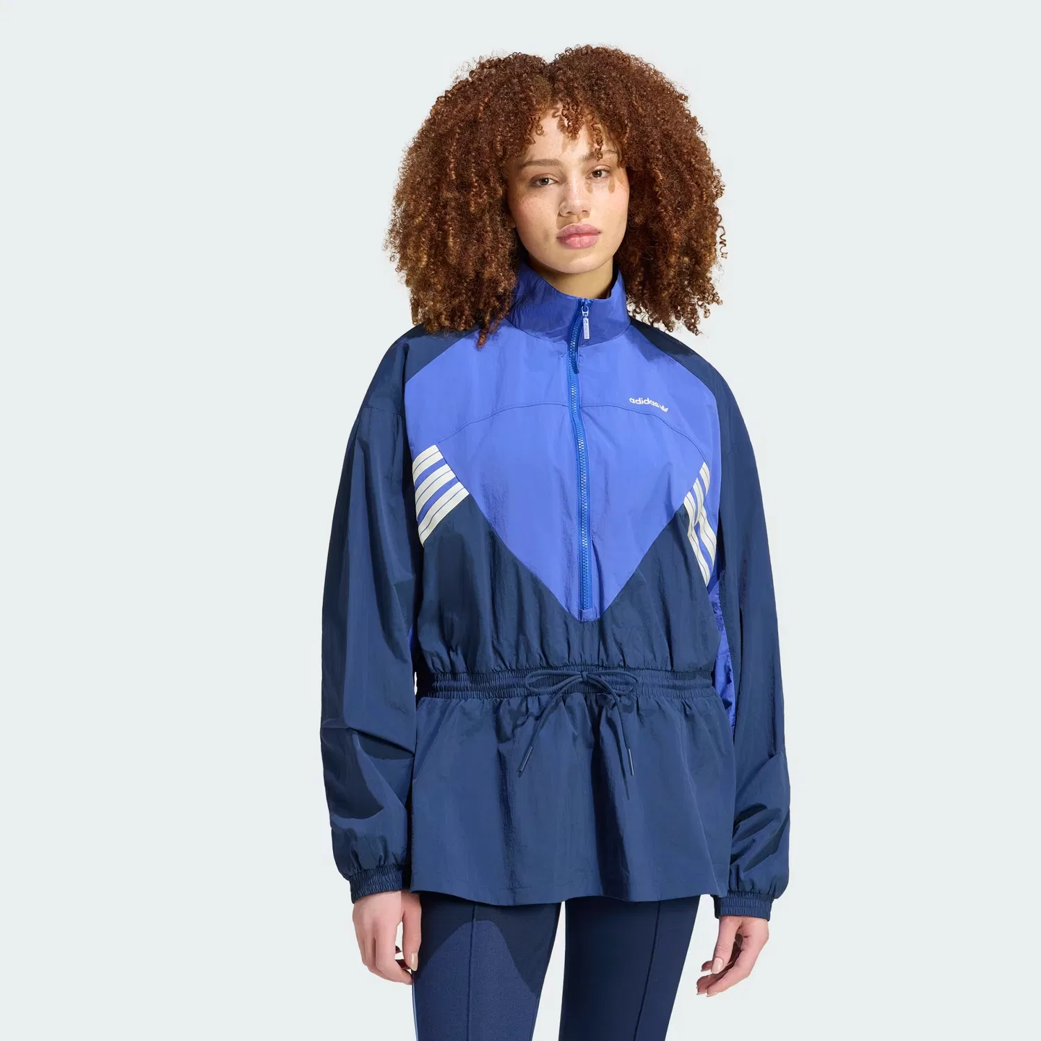 Женская куртка на молнии Munich 93 Adidas Originals, синий/темно-индиго