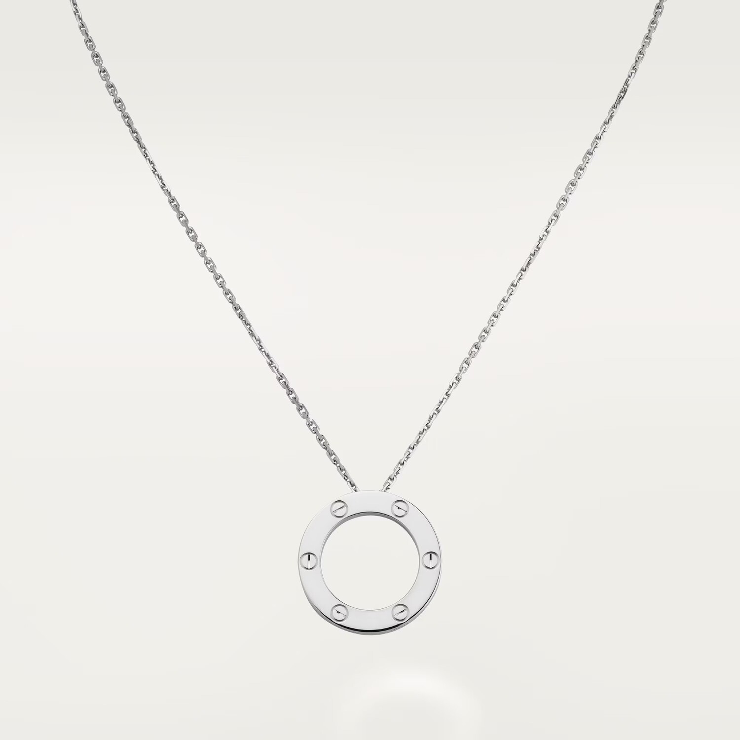 

Колье Cartier Love, белое золото
