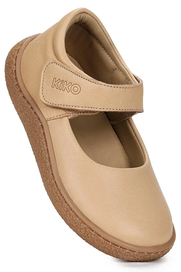 Детские балетки для девочек без каблука Lida Kiko Kids, Light Tan