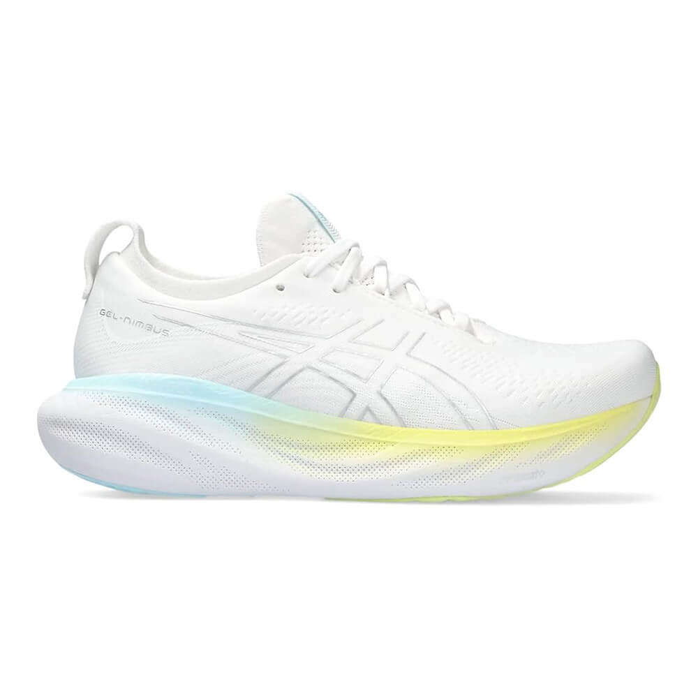 Кроссовки Asics Women's Gel-Nimbus 25, белый/серебряный - фото