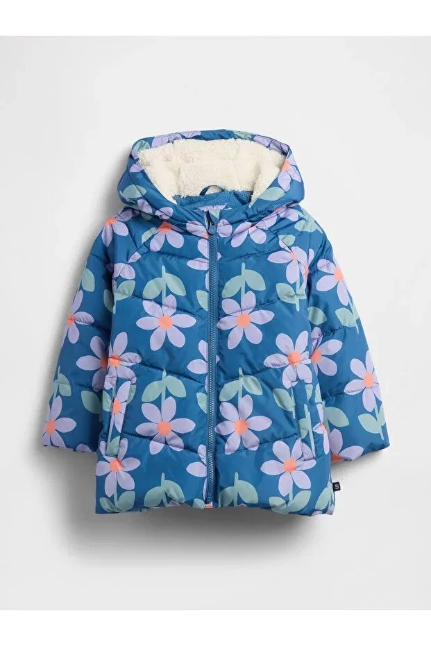 Детский пуховик для девочек без рукавов ColdControl Max Inflatable Puffer Coat Gap, Blue-000