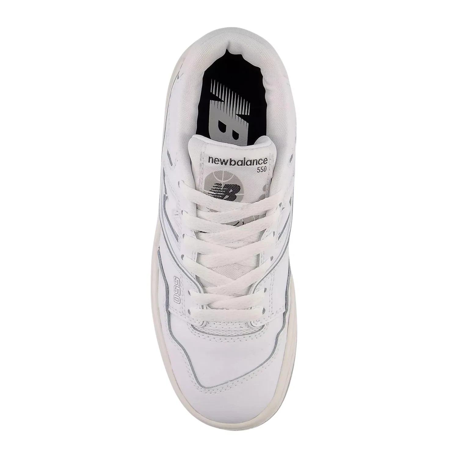 Детские кроссовки для мальчиков 550 New Balance, White White Pb — фото 3