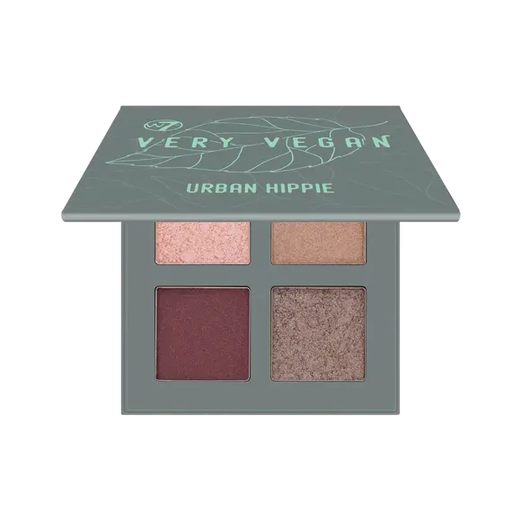 

W7 Very Vegan Pressed Pigment Quad палетка прессованных пигментов для глаз Urban Hippie, 8г