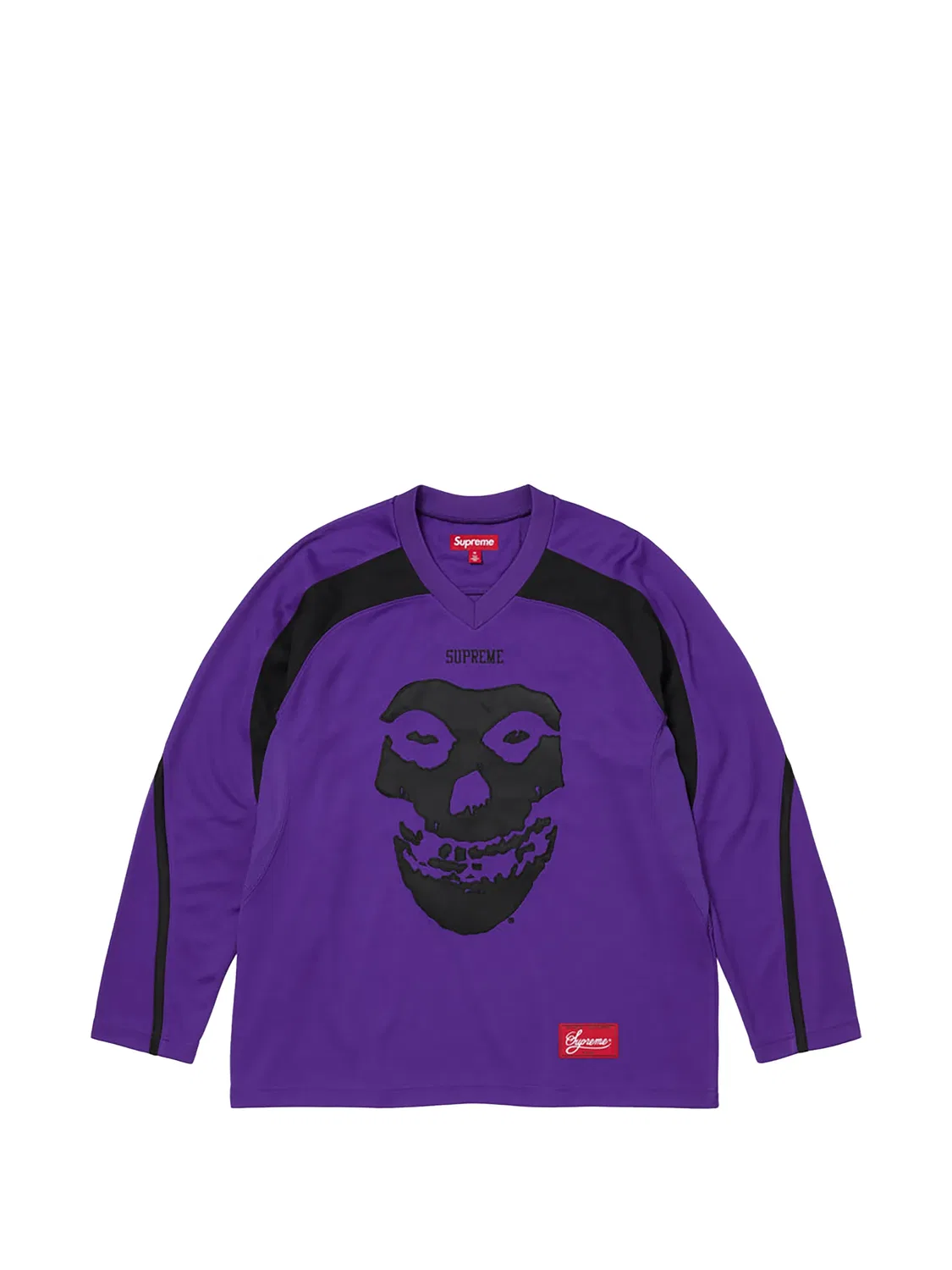 Топ The Misfits с принтом Supreme, фиолетовый