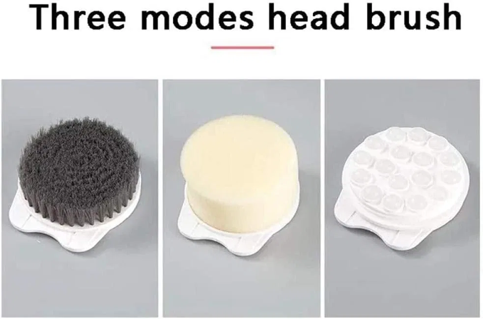 Щетка для душа Body Brush со сменными насадками, SlimpleStudio, 3 насадки, 47x10x5 см — фото 4