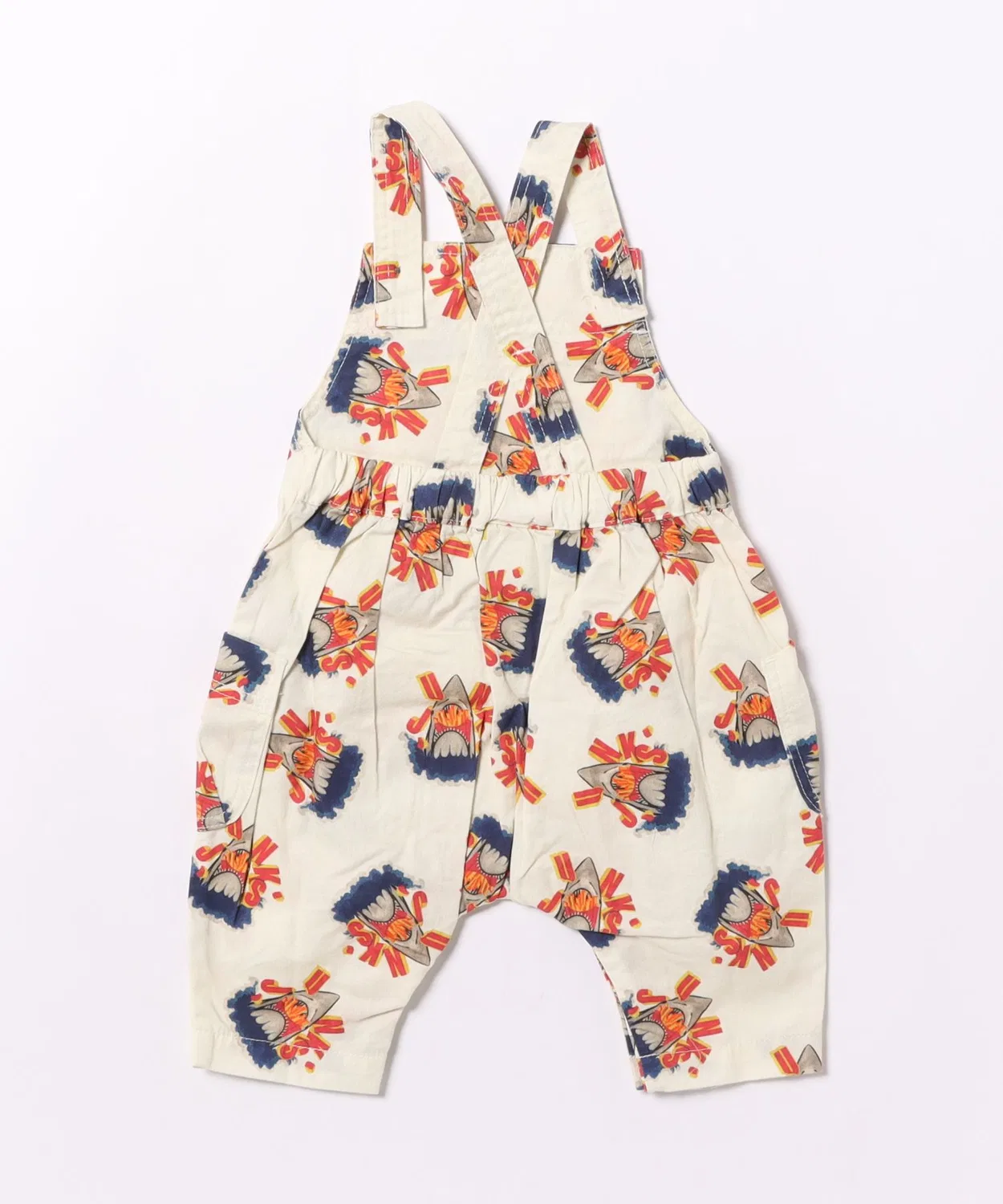 Детский сарафан из хлопка с регулируемыми бретелями Ocean&Ground, Off White — фото 2