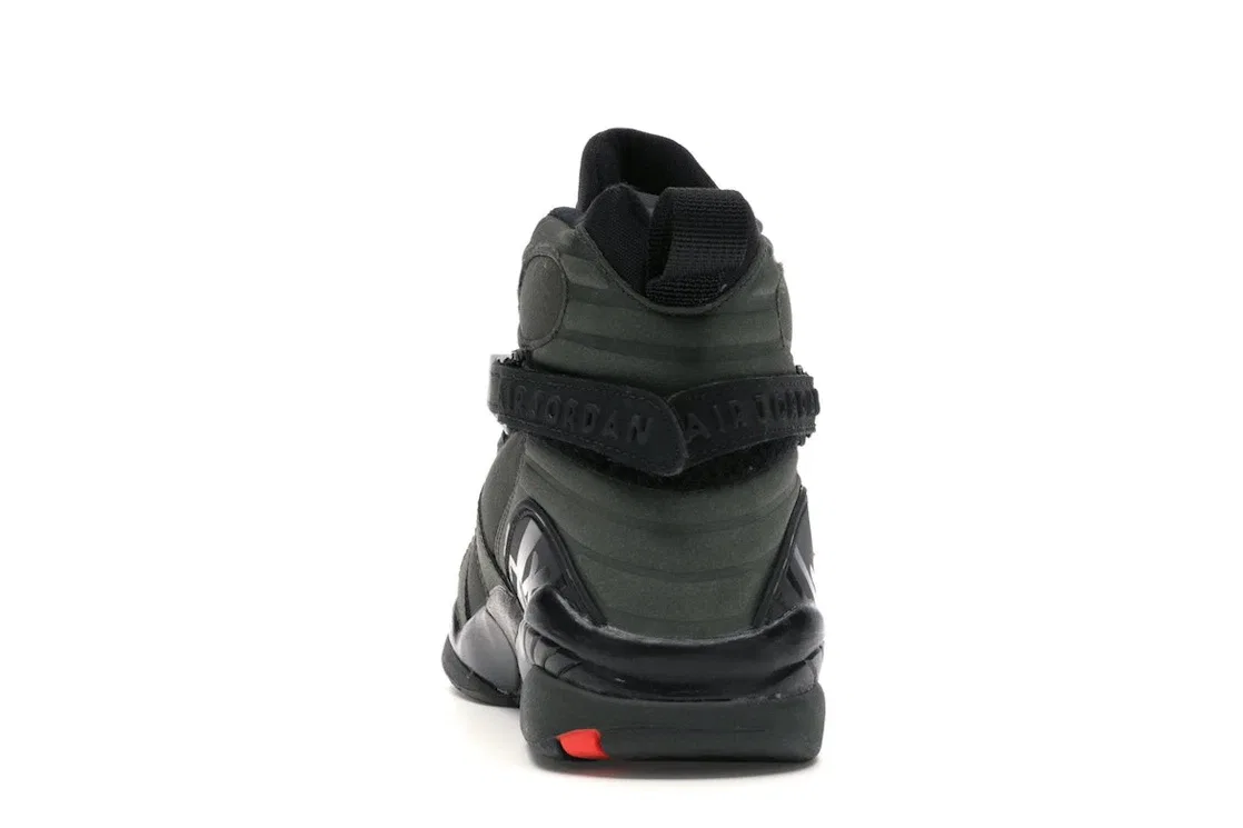 Детские кроссовки Lifestyle Jordan 8 Retro, Sequoia/Black-Wolf Grey-Max Orange — фото 4