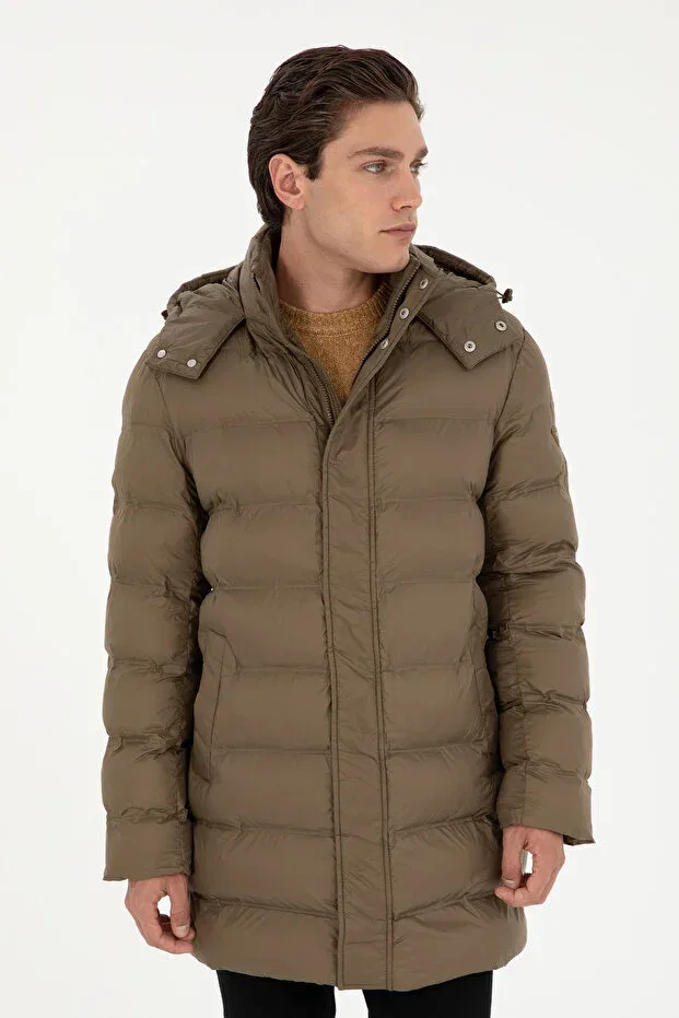 Мужское пальто с длинным рукавом U.S. Polo Assn., Khaki — фото 3