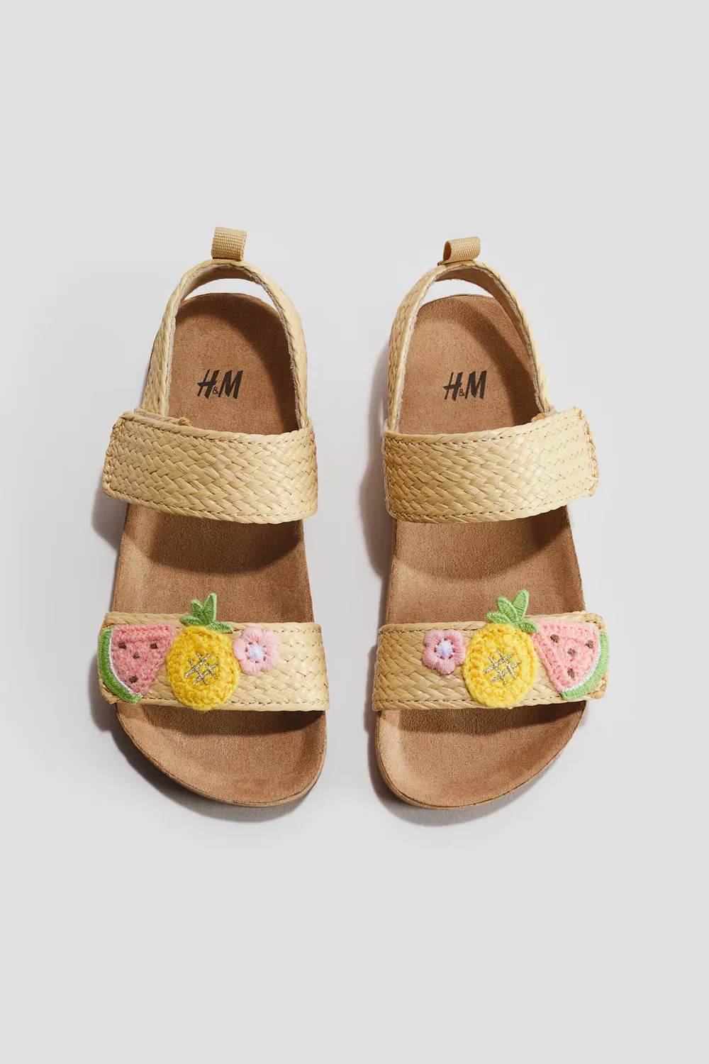 Сандалии H&M, Beige/Früchte