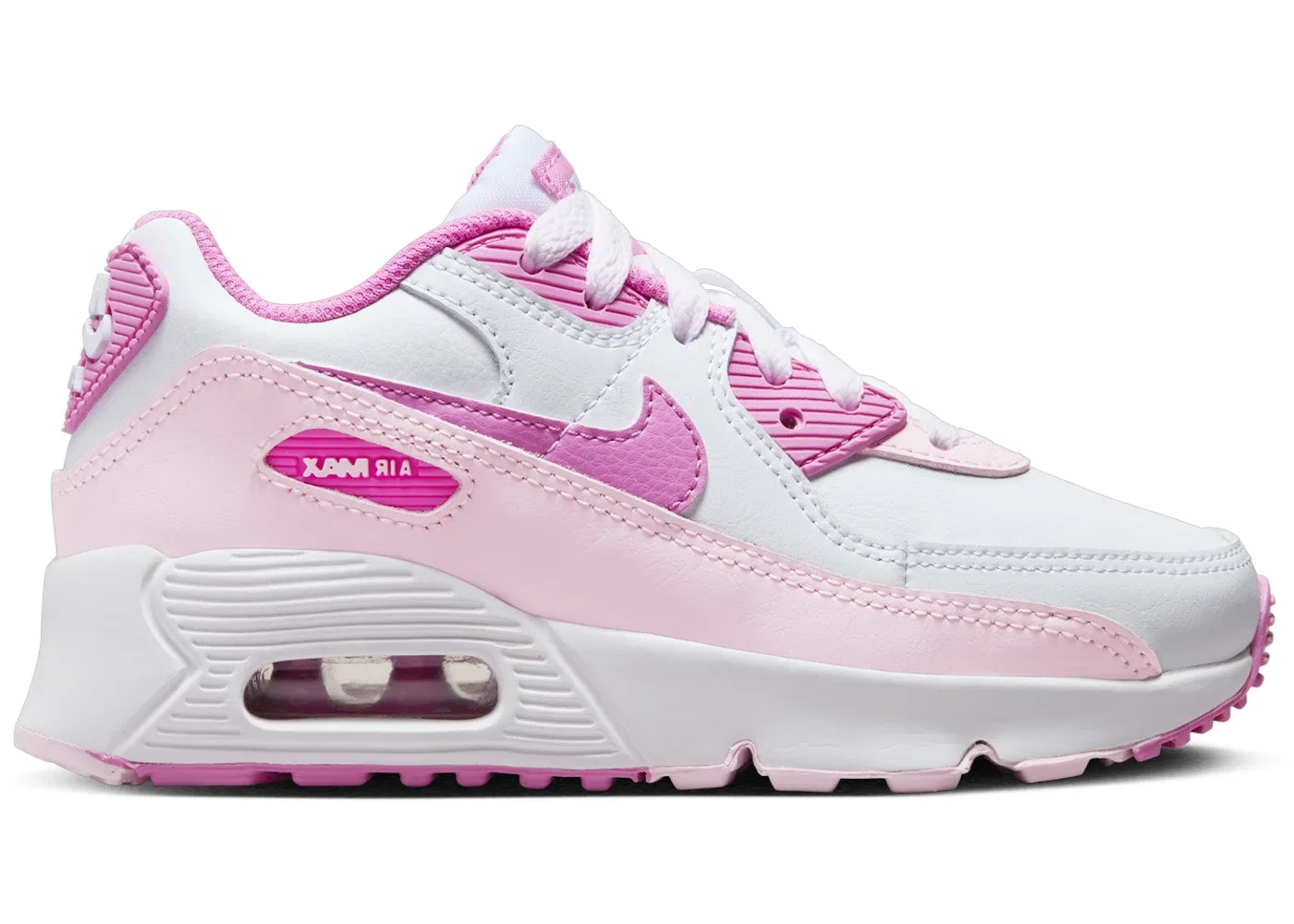 Детские кроссовки Lifestyle Nike Air Max 90, White Pink Foam Playful Pink