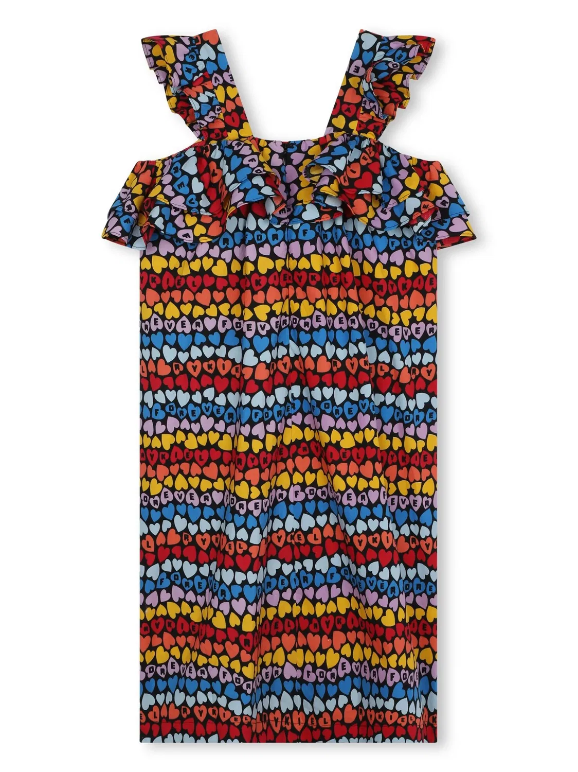 Платье с логотипом из хлопка Sonia Rykiel, красный — фото 2