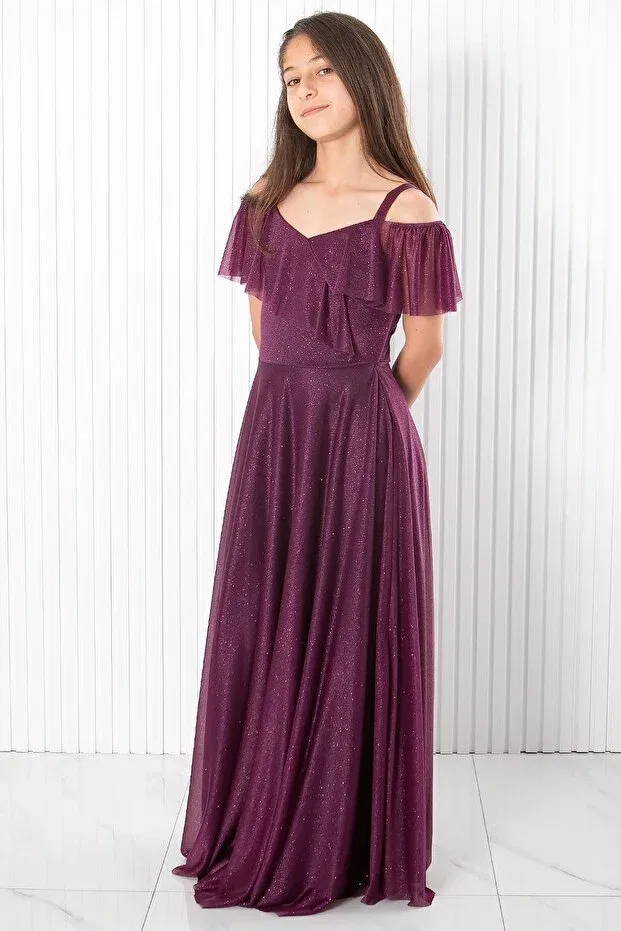 Детское платье для девочек с пайетками Prom / Bridesmaid Denimini, Murdum — фото 3