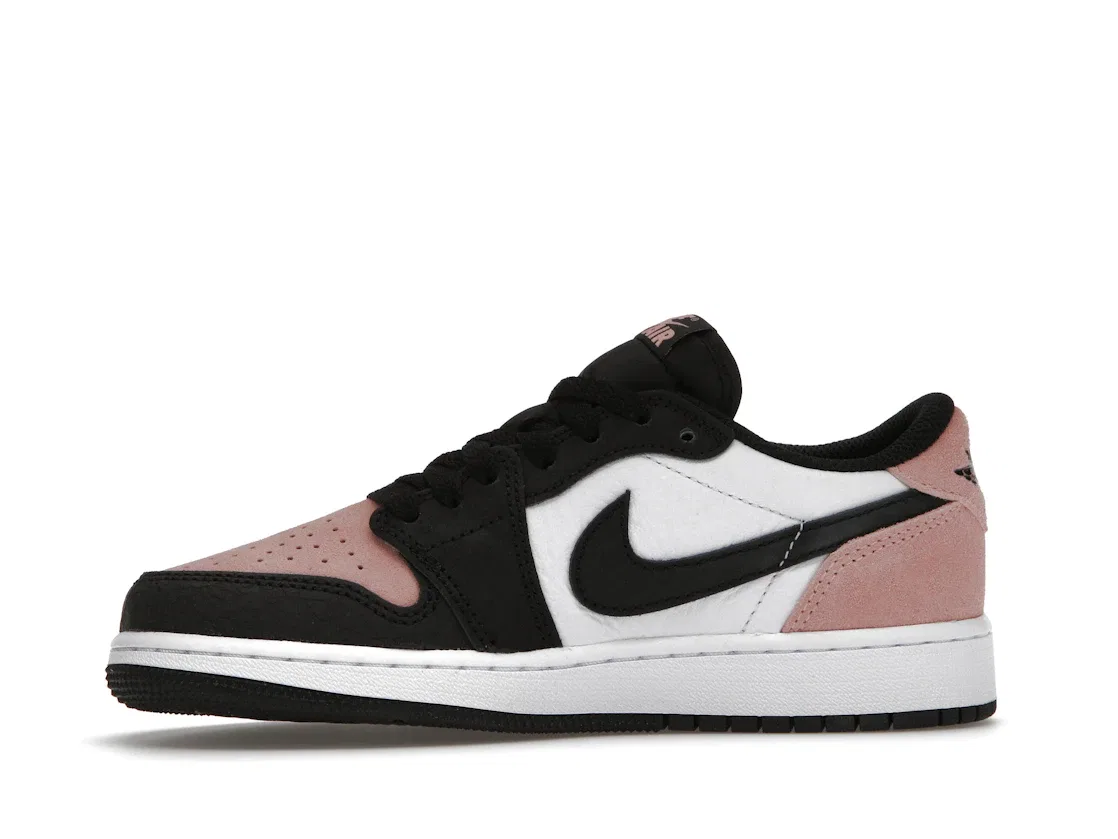 Детские кроссовки с низким верхом Jordan 1 Low OG Bleached Coral Jordan, Black/Bleached Coral-White-Grey Fog — фото 3