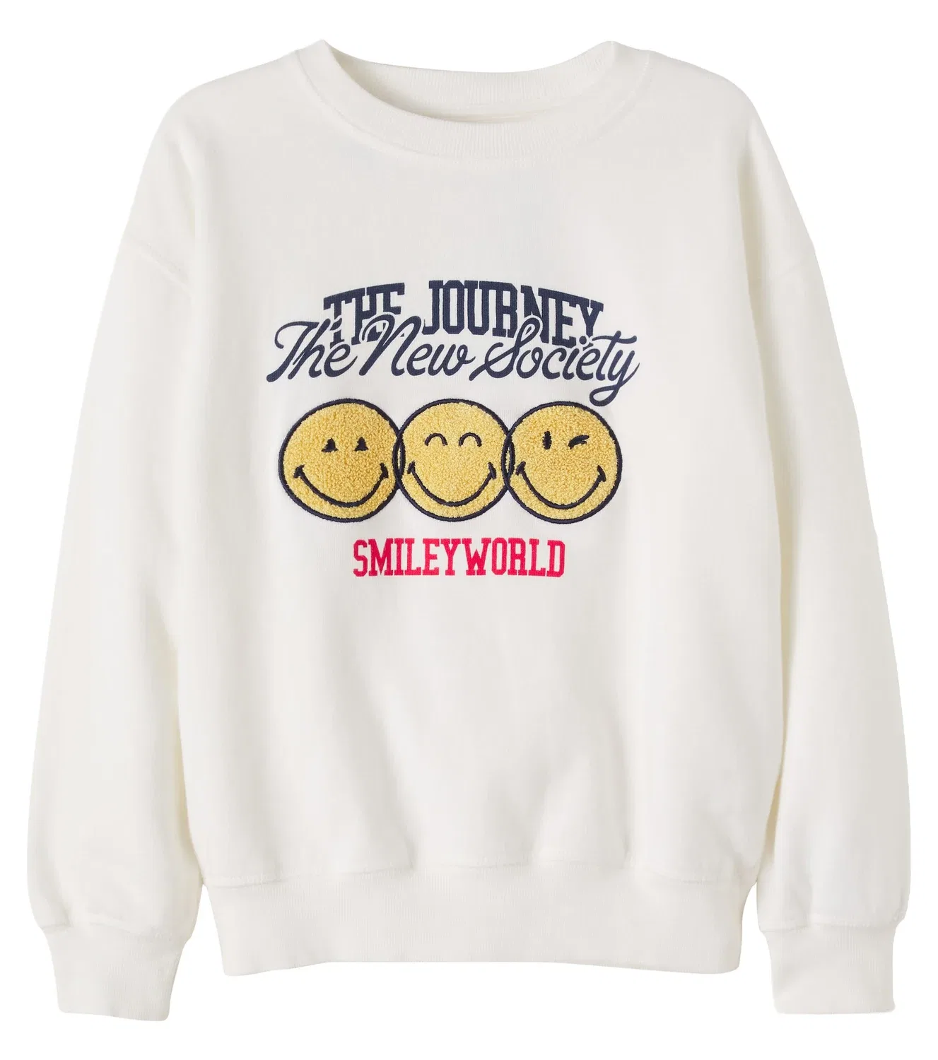 Футболка с круглым вырезом SmileyWorld The New Society, белый